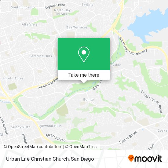 Urban Life Christian Church map