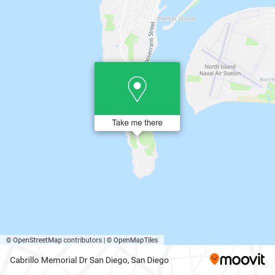 Cabrillo Memorial Dr San Diego map