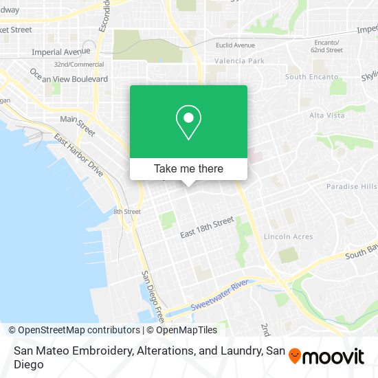 San Mateo Embroidery, Alterations, and Laundry map