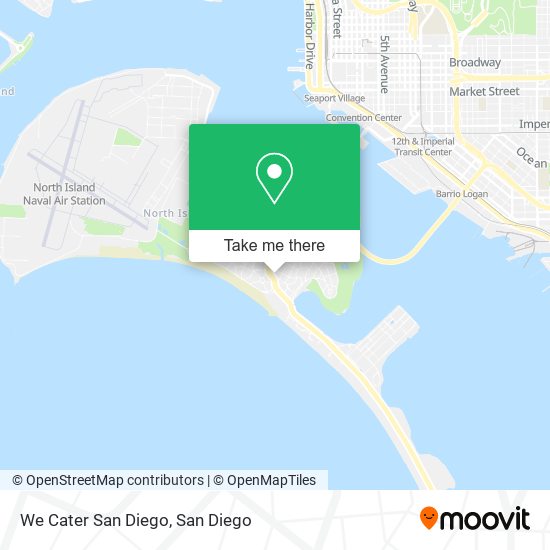 We Cater San Diego map