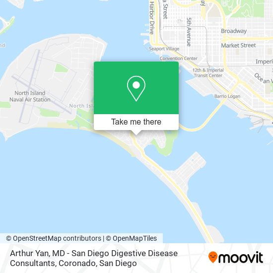 Mapa de Arthur Yan, MD - San Diego Digestive Disease Consultants, Coronado