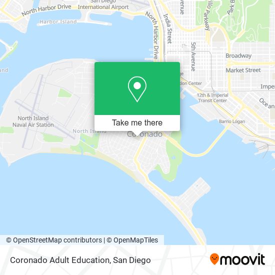 Coronado Adult Education map