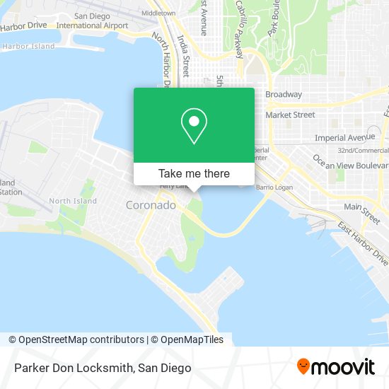 Parker Don Locksmith map