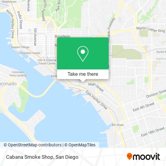 Cabana Smoke Shop map