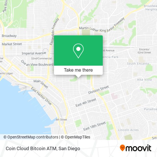 Coin Cloud Bitcoin ATM map