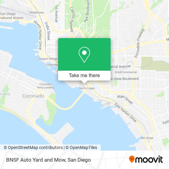 BNSF Auto Yard and Mow map