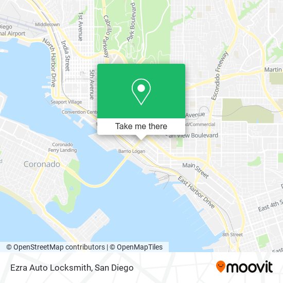Mapa de Ezra Auto Locksmith