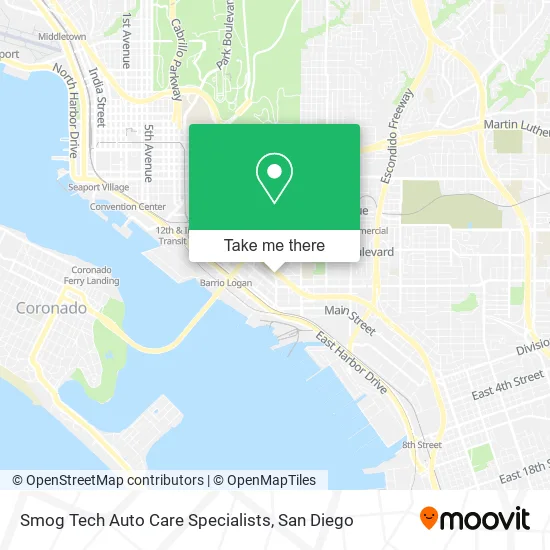 Mapa de Smog Tech Auto Care Specialists
