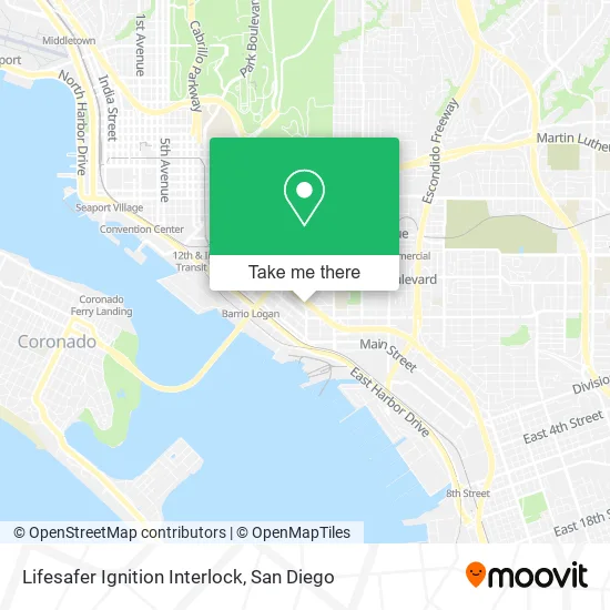 Mapa de Lifesafer Ignition Interlock