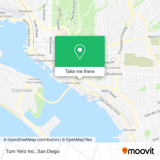 Mapa de Tum Yeto Inc.