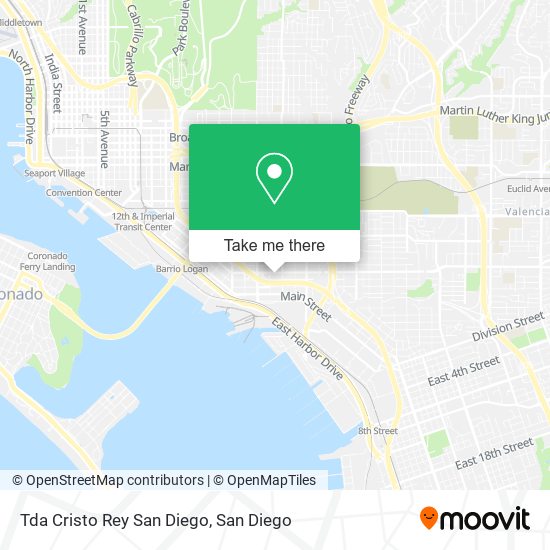 Mapa de Tda Cristo Rey San Diego