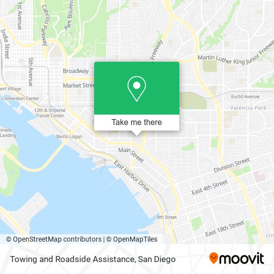 Mapa de Towing and Roadside Assistance