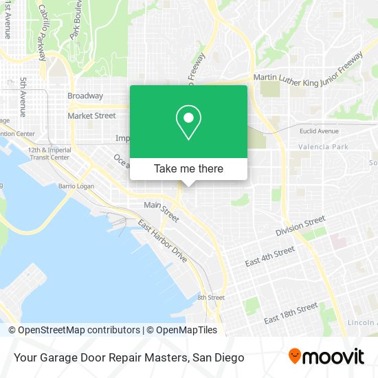 Your Garage Door Repair Masters map