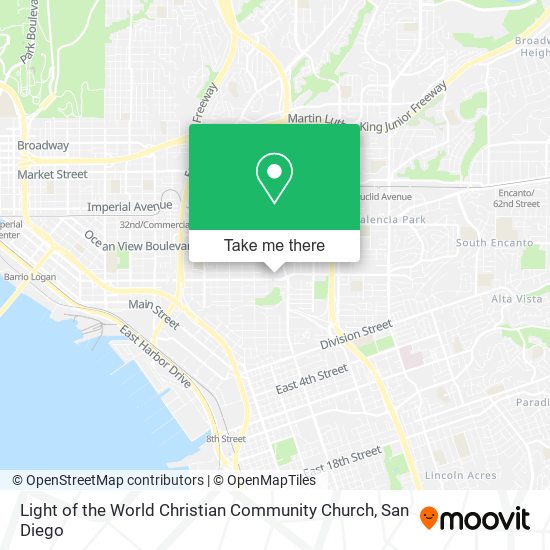 Mapa de Light of the World Christian Community Church