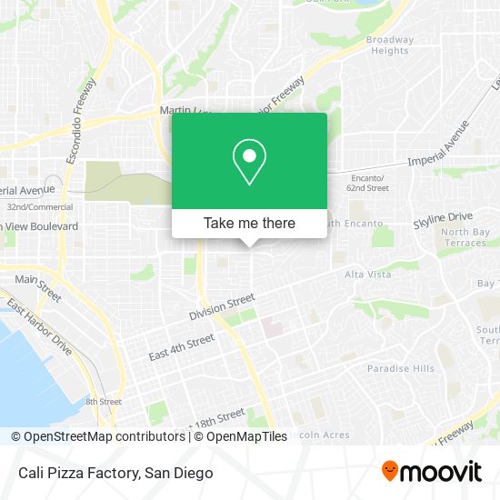 Cali Pizza Factory map
