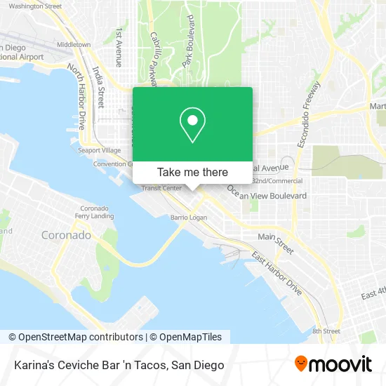 Mapa de Karina's Ceviche Bar 'n Tacos