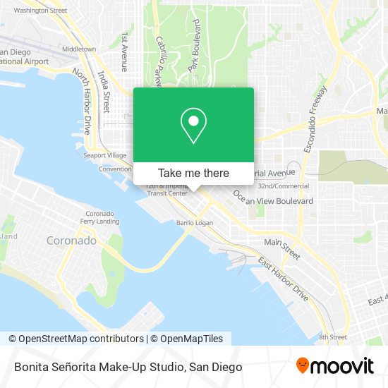 Mapa de Bonita Señorita Make-Up Studio