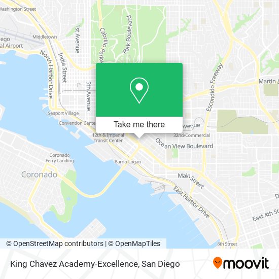 King Chavez Academy-Excellence map