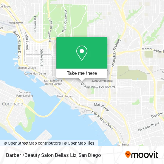 Barber /Beauty Salon Bella's Liz map