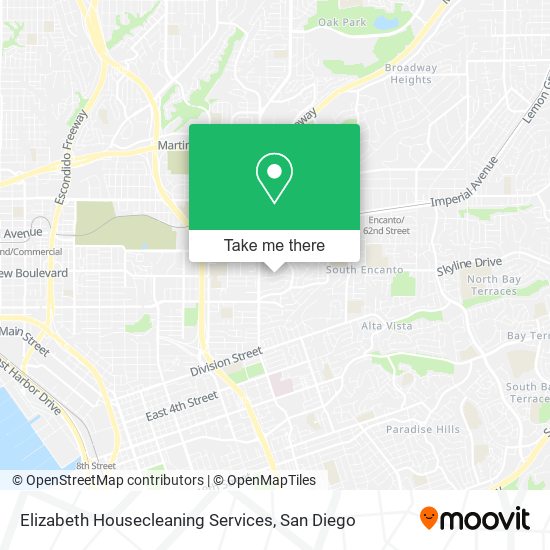 Elizabeth Housecleaning Services map