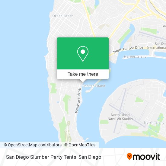 San Diego Slumber Party Tents map