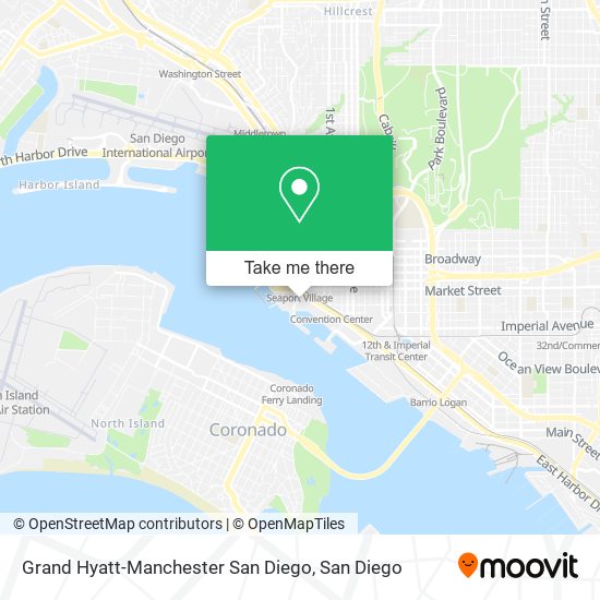 Grand Hyatt-Manchester San Diego map