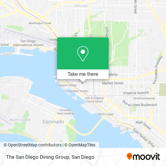 Mapa de The San Diego Dining Group