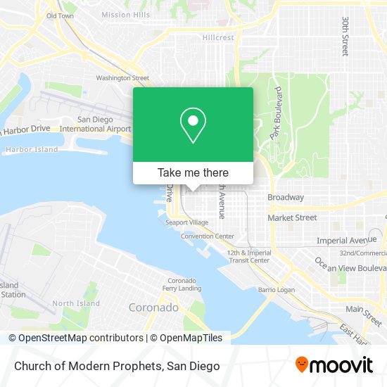 Mapa de Church of Modern Prophets