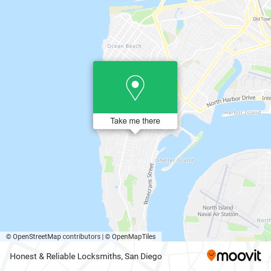 Honest & Reliable Locksmiths map