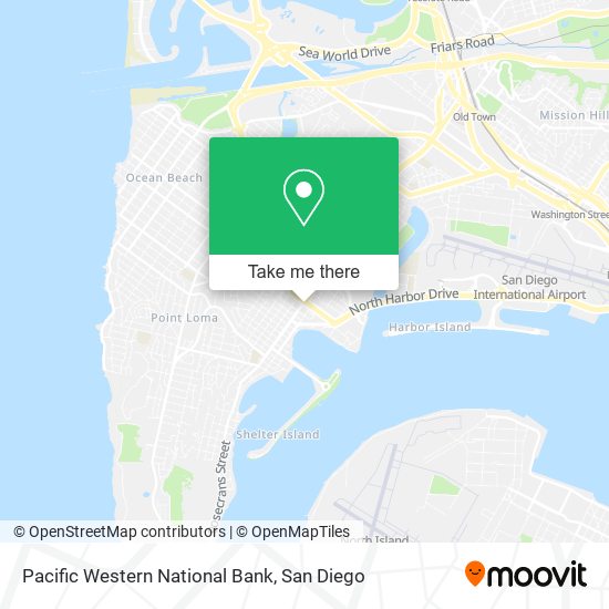 Pacific Western National Bank map