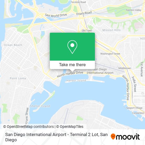 San Diego International Airport - Terminal 2 Lot map