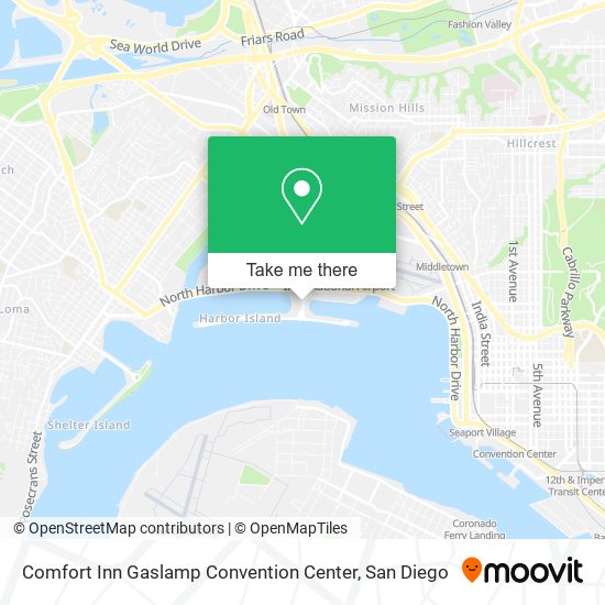 Comfort Inn Gaslamp Convention Center map