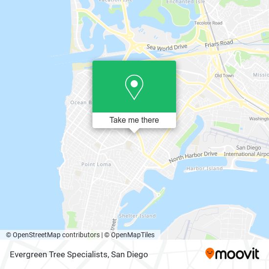 Evergreen Tree Specialists map