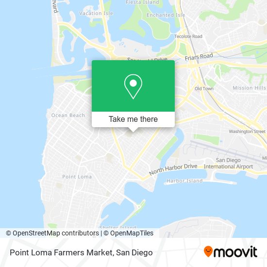 Mapa de Point Loma Farmers Market