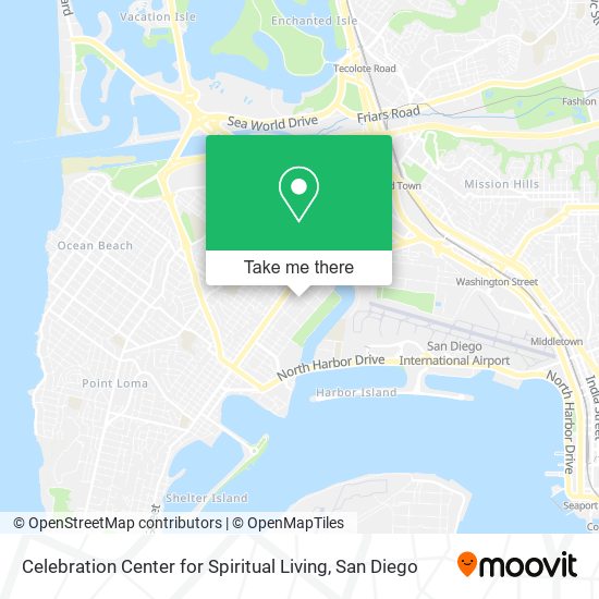 Celebration Center for Spiritual Living map