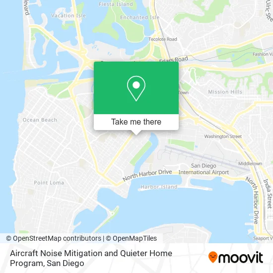 Aircraft Noise Mitigation and Quieter Home Program map