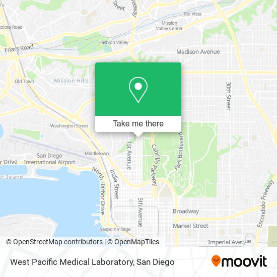 Mapa de West Pacific Medical Laboratory