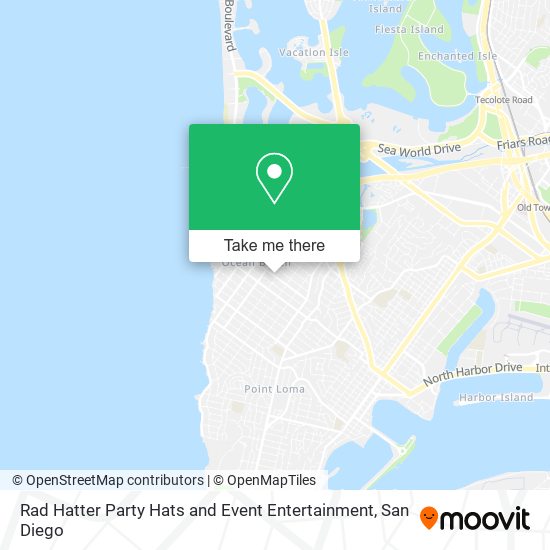 Rad Hatter Party Hats and Event Entertainment map