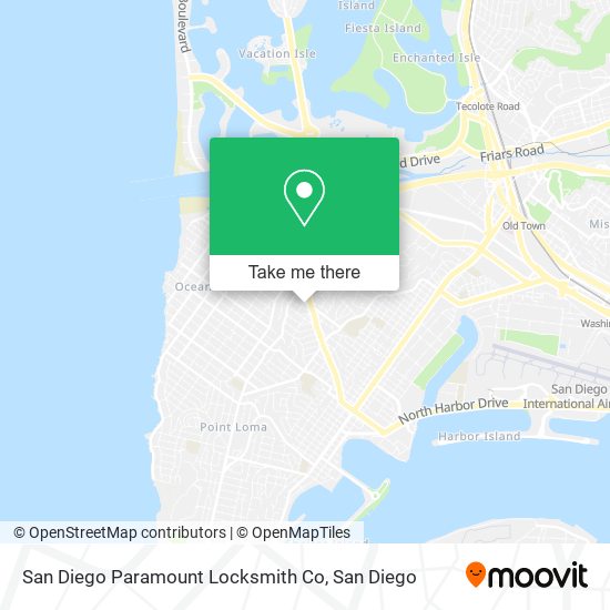 San Diego Paramount Locksmith Co map