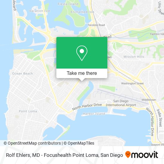 Mapa de Rolf Ehlers, MD - Focushealth Point Loma