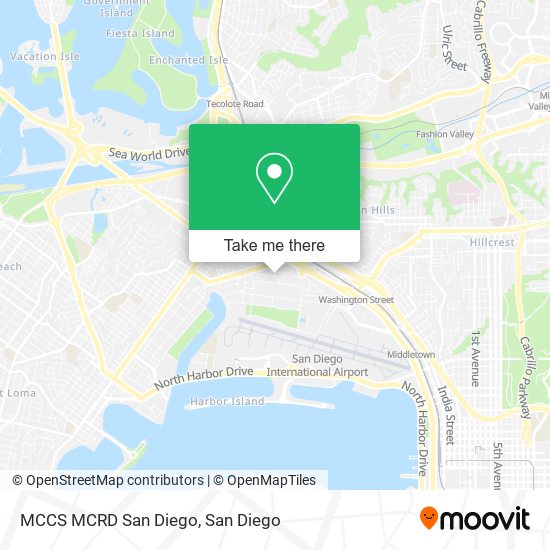 MCCS MCRD San Diego map