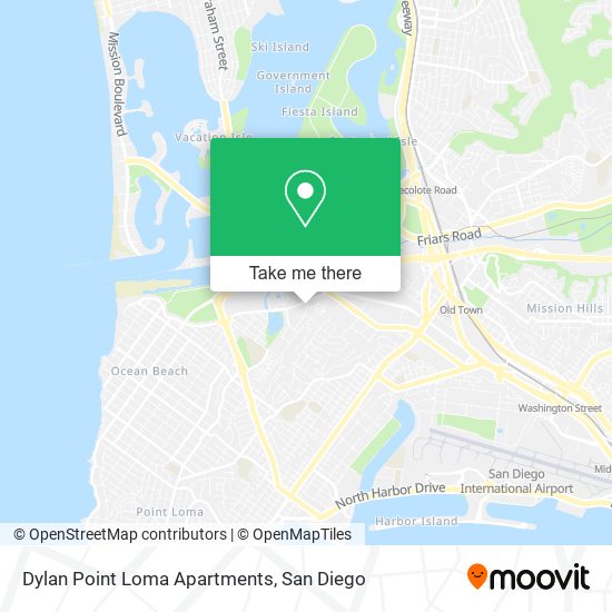 Dylan Point Loma Apartments map