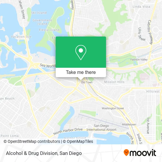 Alcohol & Drug Division map