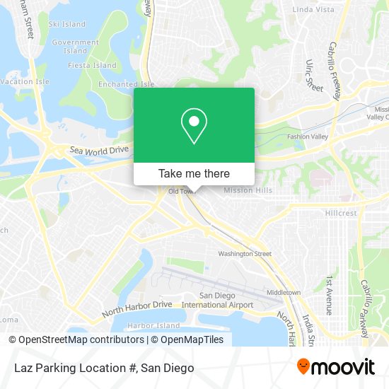 Mapa de Laz Parking Location #
