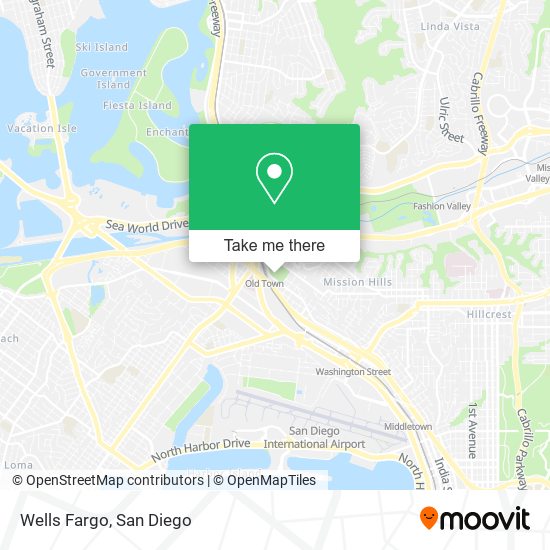 Mapa de Wells Fargo