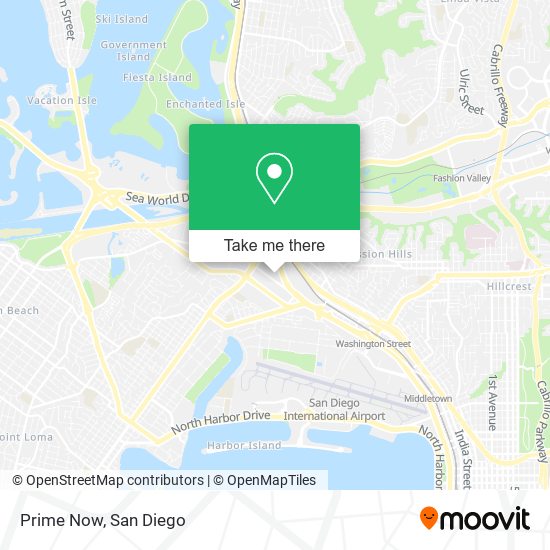 Mapa de Prime Now