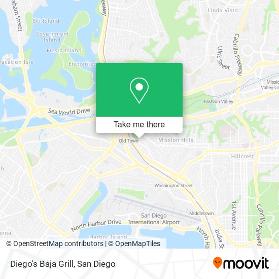 Mapa de Diego's Baja Grill