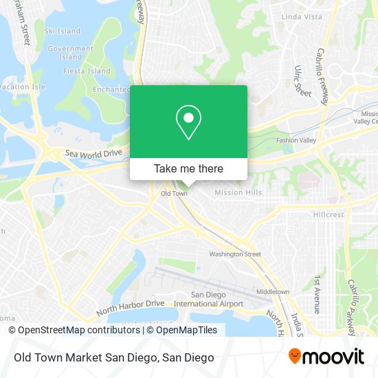 Mapa de Old Town Market San Diego