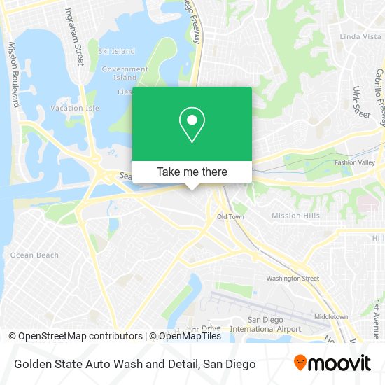 Golden State Auto Wash and Detail map