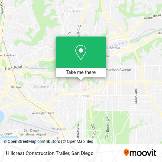 Mapa de Hillcrest Construction Trailer